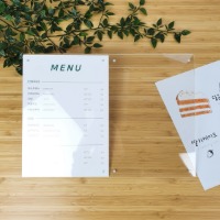 카페 메뉴판 클립보드 테이블 가격표 투명한 아크릴케이스 자석 L자 60x90디피지샵